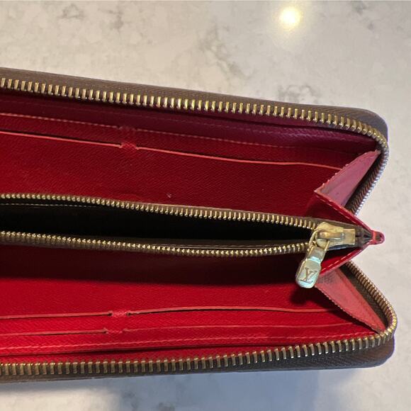 Vintage Louis Vuitton Authentic‎ Damier Ebene Clemence Zippy Wallet - Picture 9 of 12